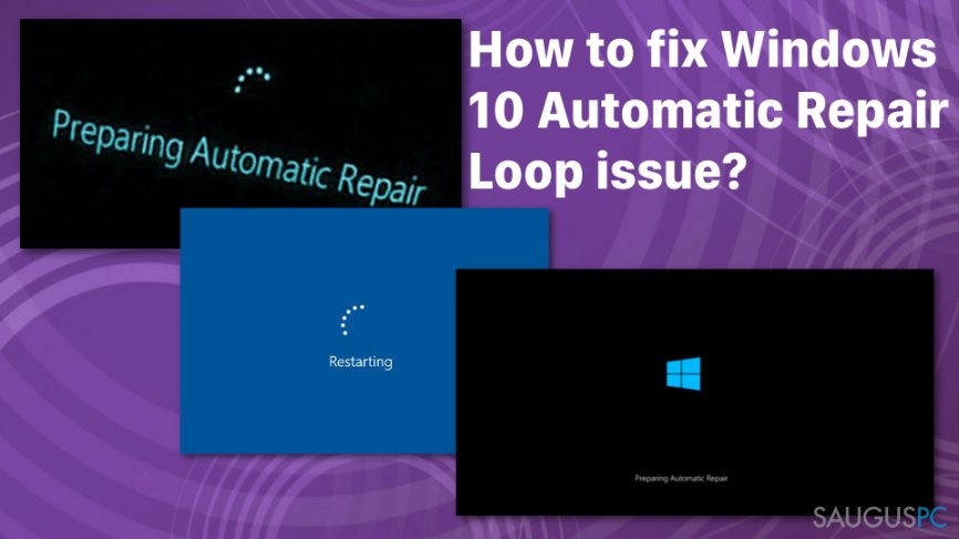 Windows 10 „Automatic Repair“ klaida