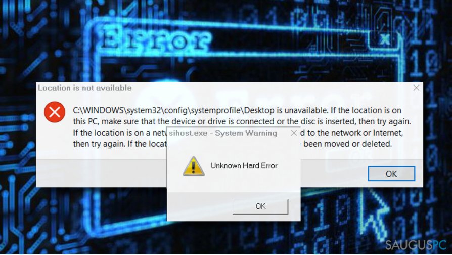 How to Fix „Unknown Hard Error“ on Windows 10?