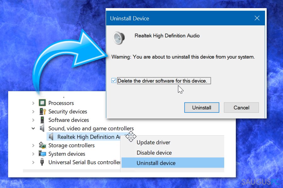 How to reinstall Audio Drivers on Windows 10?