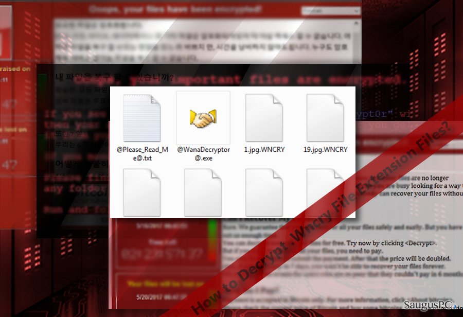 How to Decrypt .WNCRY File Extension Files?