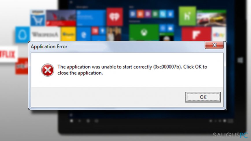 Kaip pašalinti 0xc000007b klaidą Windows operacinėje sistemoje?