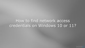Kaip rasti tinklo prieigos prisijungimo duomenis „Windows 10“ arba „Windows 11“ sistemoje?