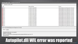 Kaip ištaisyti „Autopilot.dll WIL error was reported“ klaidą „Windows“ sistemoje?