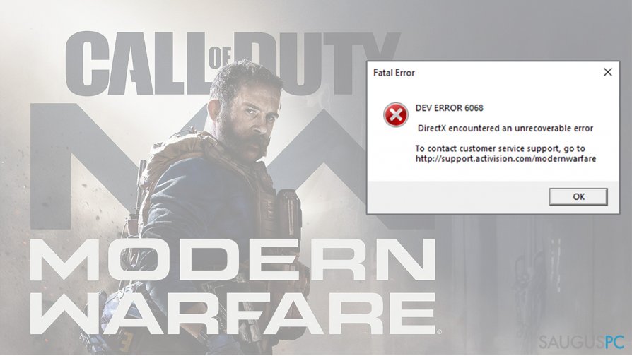 Kaip ištaisyti Dev Error 6068 Call of Duty: Modern Warfare